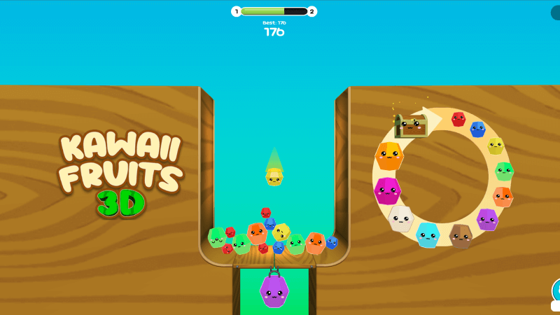 パズルゲーム - スイカゲーム 無料の3D版